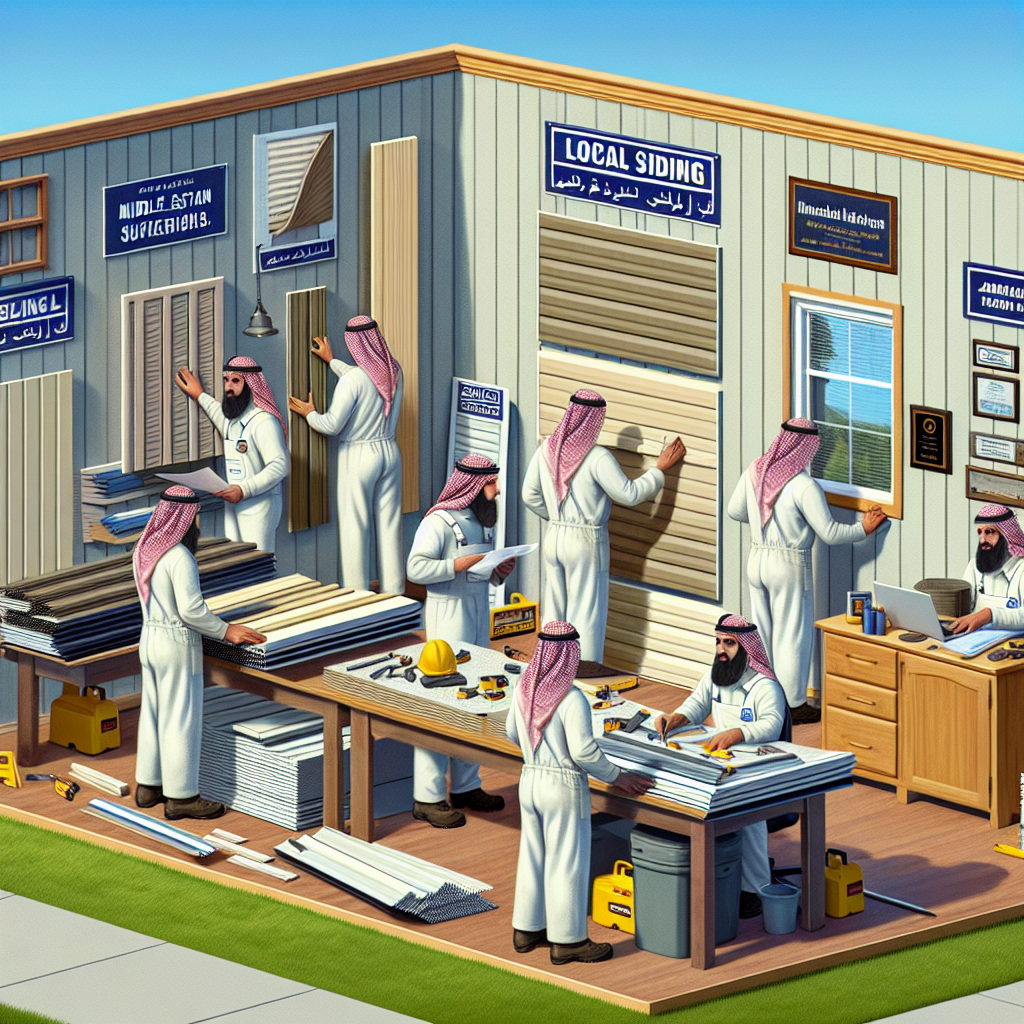 Professional siding company services demonstration